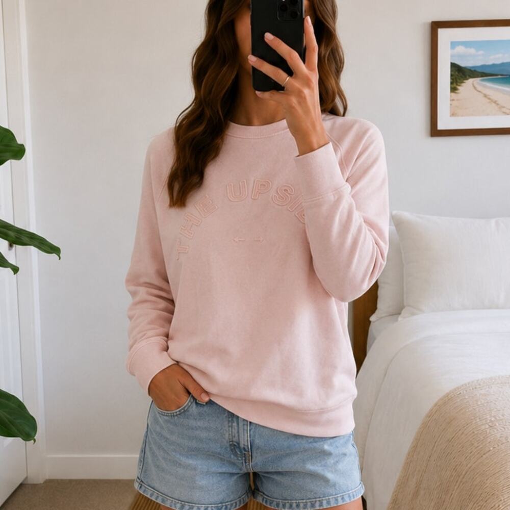 The Upside Florencia Cotton-Blend Sweatshirt Sz S